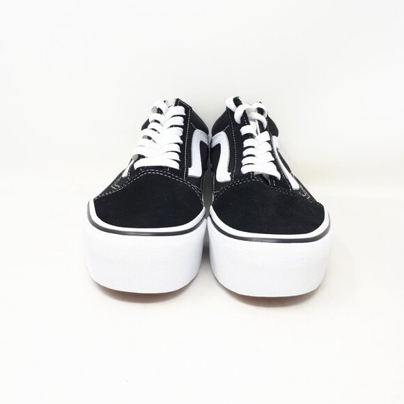 Vans Old Skool Stackform Platform Shoe Sneaker Suede Black Womens US Size NEW - Picture 7 of 12